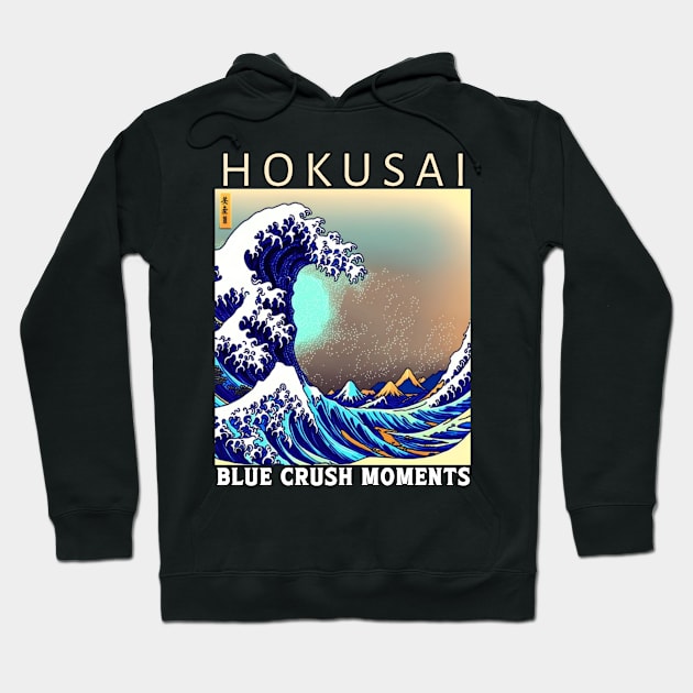 Blue Crush Moments Hoodie by QuirkyPrintShop